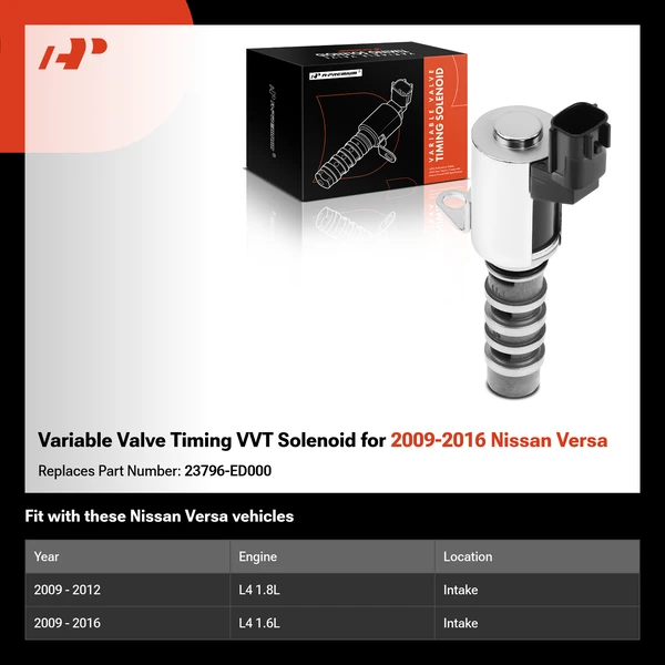Variable Valve Timing VVT Solenoid for 2009-2016 Nissan Versa