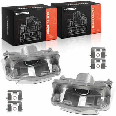 2 Pcs Front Brake Caliper with Bracket