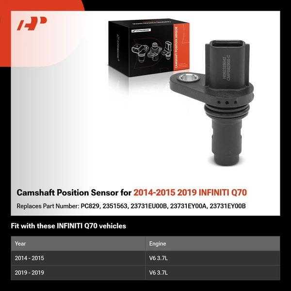 Camshaft Position Sensor for 2014-2015 2019 INFINITI Q70