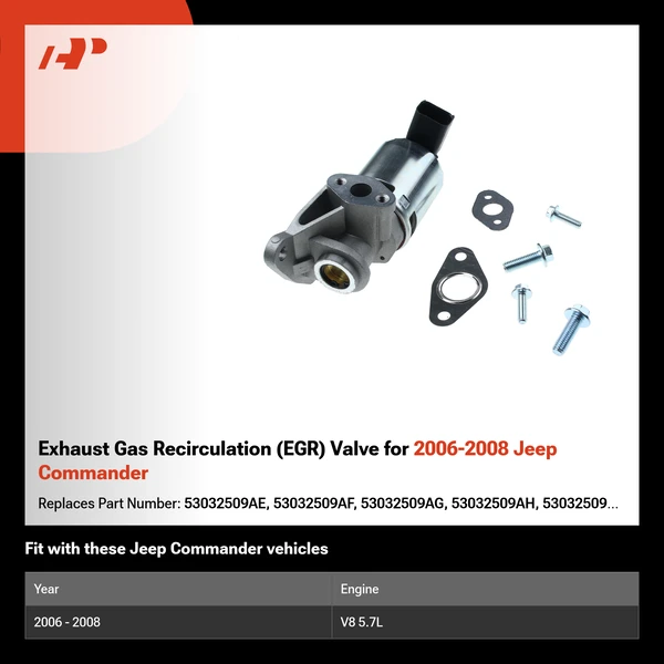 Exhaust Gas Recirculation (EGR) Valve for 2006-2008 Jeep Commander