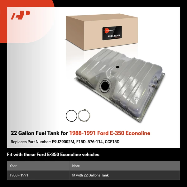 22 Gallon Fuel Tank for 1988-1991 Ford E-350 Econoline