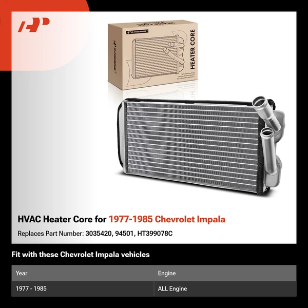 HVAC Heater Core for 1977-1985 Chevrolet Impala