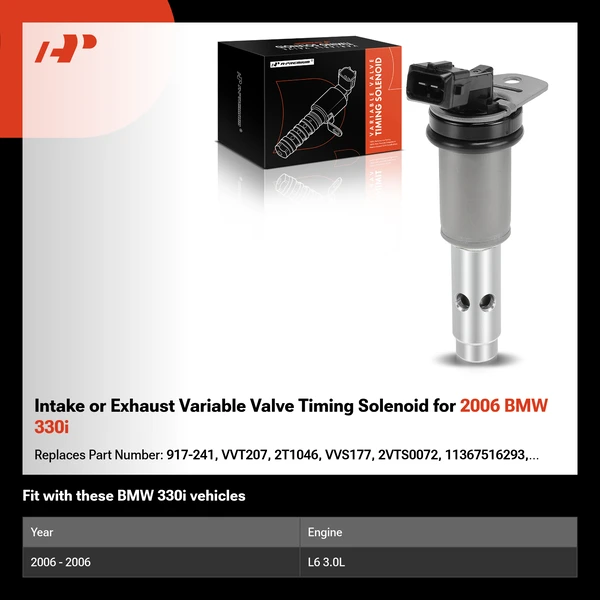Intake or Exhaust Variable Valve Timing Solenoid for 2006 BMW 330i