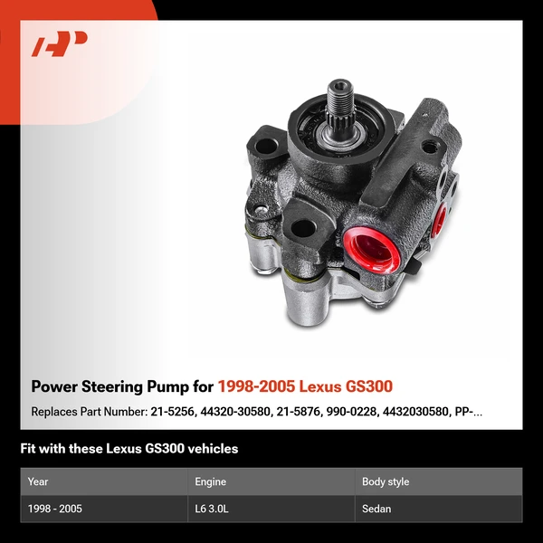 Power Steering Pump for 1998-2005 Lexus GS300