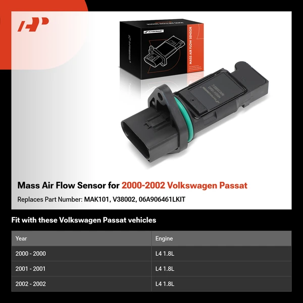 Mass Air Flow Sensor for 2000-2002 Volkswagen Passat