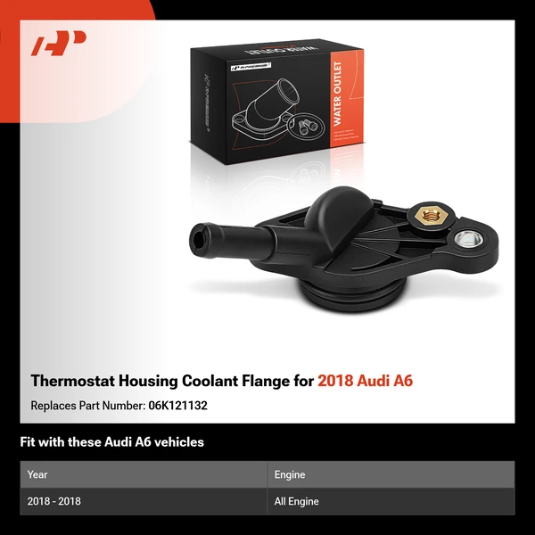 Thermostat Housing Coolant Flange for 2018 Audi A6