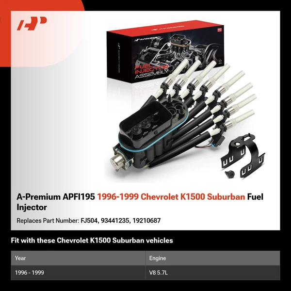 A-Premium APFI195 1996-1999 Chevrolet K1500 Suburban Fuel Injector