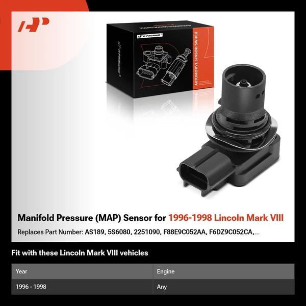 Manifold Pressure (MAP) Sensor for 1996-1998 Lincoln Mark VIII
