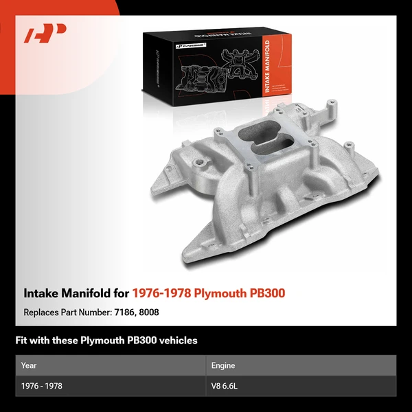 Intake Manifold for 1976-1978 Plymouth PB300