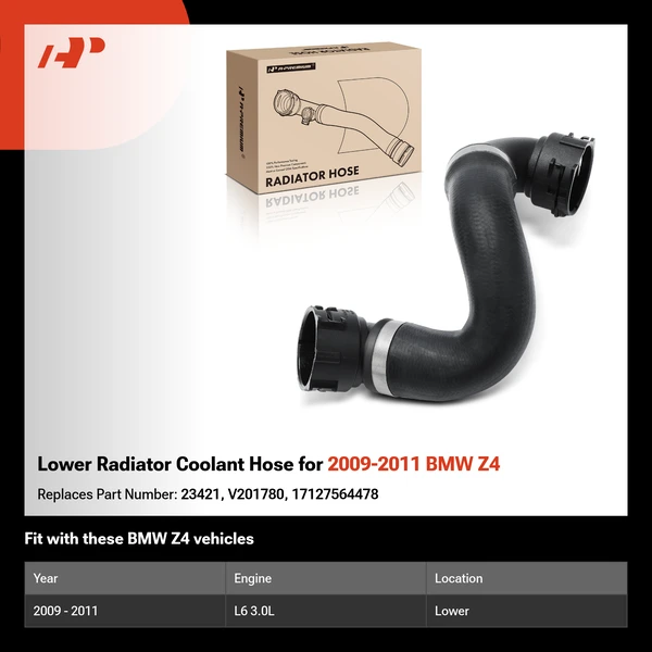 Lower Radiator Coolant Hose for 2009-2011 BMW Z4