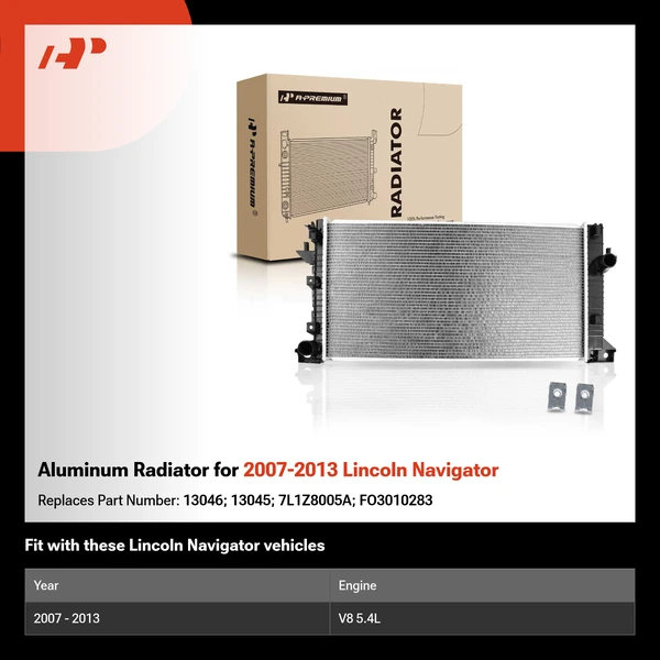 Aluminum Radiator for 2007-2013 Lincoln Navigator