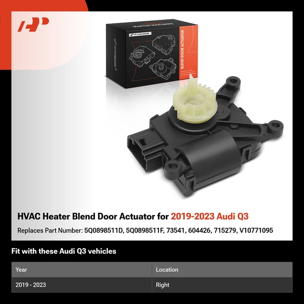 HVAC Heater Blend Door Actuator for 2019-2023 Audi Q3