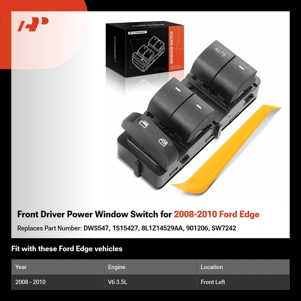 Front Driver Power Window Switch for 2008-2010 Ford Edge