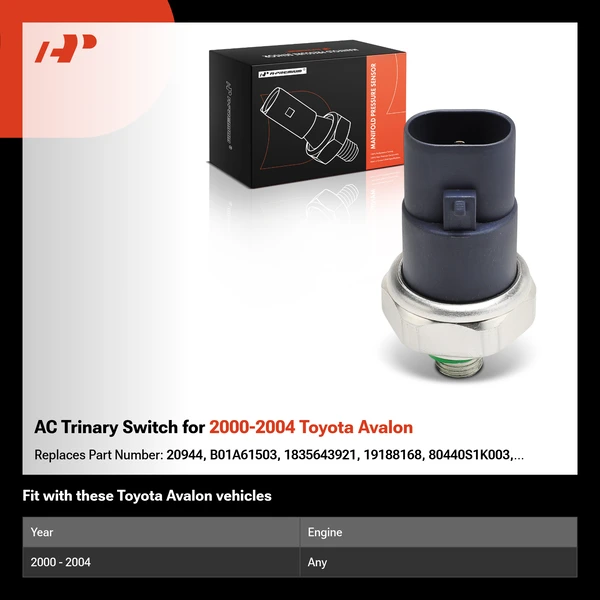 AC Trinary Switch for 2000-2004 Toyota Avalon