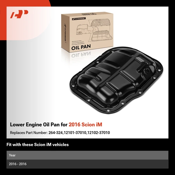 Lower Engine Oil Pan for 2016 Scion iM