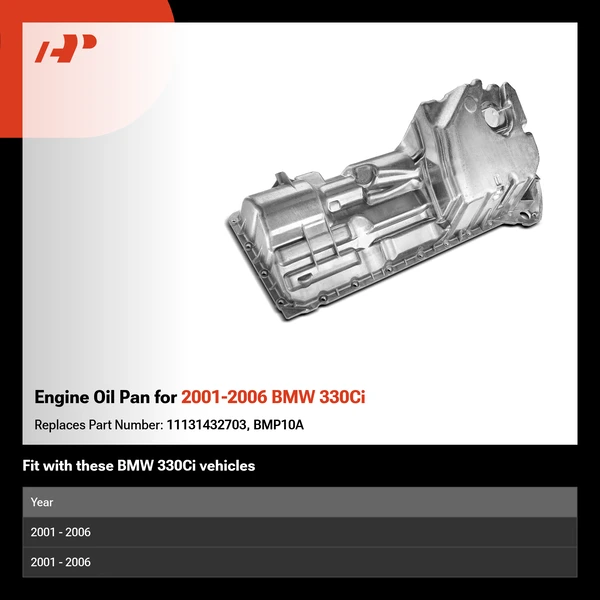 Engine Oil Pan for 2001-2006 BMW 330Ci