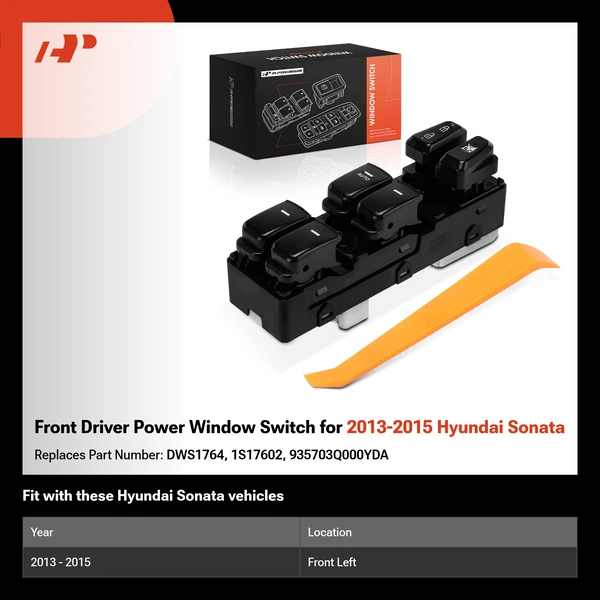 Front Driver Power Window Switch for 2013-2015 Hyundai Sonata