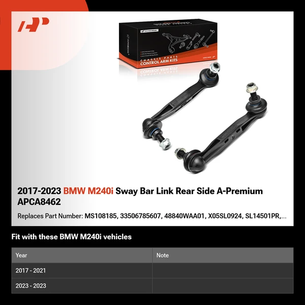 2017-2023 BMW M240i Sway Bar Link Rear Side A-Premium APCA8462
