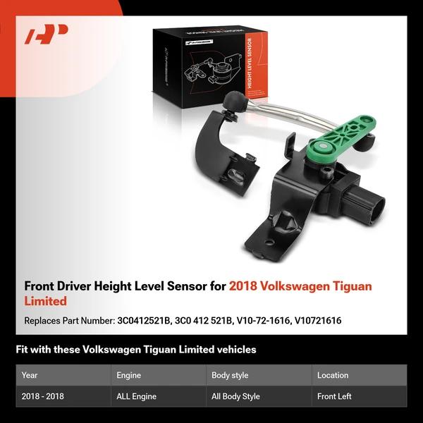 Front Driver Height Level Sensor for 2018 Volkswagen Tiguan Limited