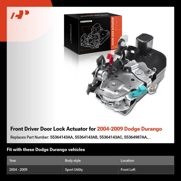 Front Driver Door Lock Actuator for 2004-2009 Dodge Durango