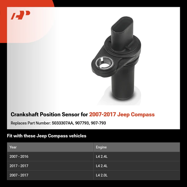 Crankshaft Position Sensor for 2007-2017 Jeep Compass