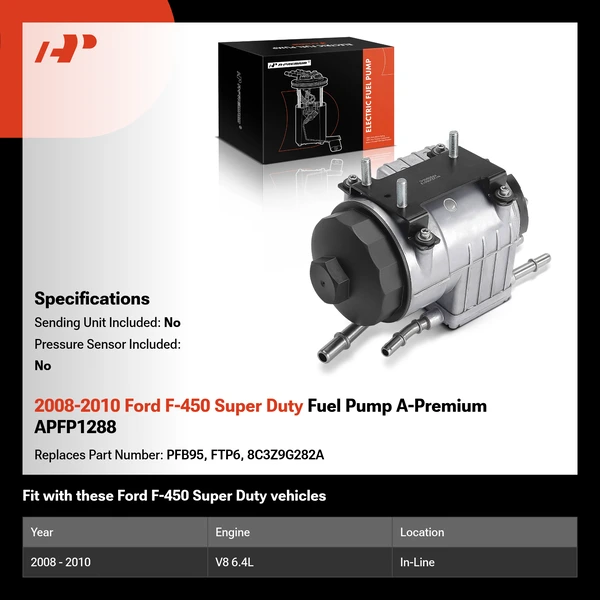 2008-2010 Ford F-450 Super Duty Fuel Pump A-Premium APFP1288