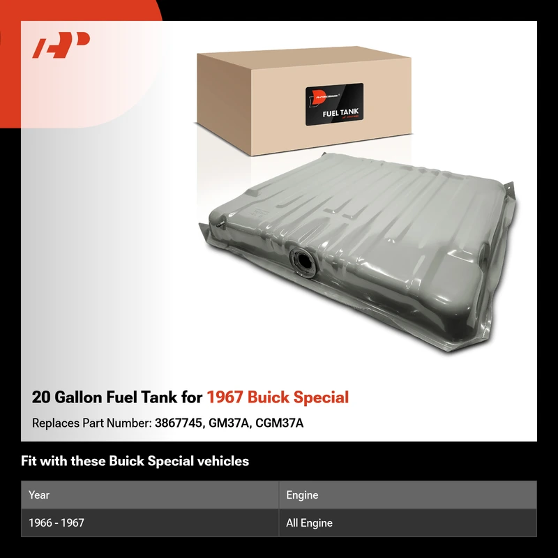 20 Gallon Fuel Tank for 1967 Buick Special