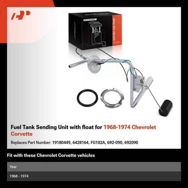 Fuel Tank Sending Unit with float for 1968-1974 Chevrolet Corvette