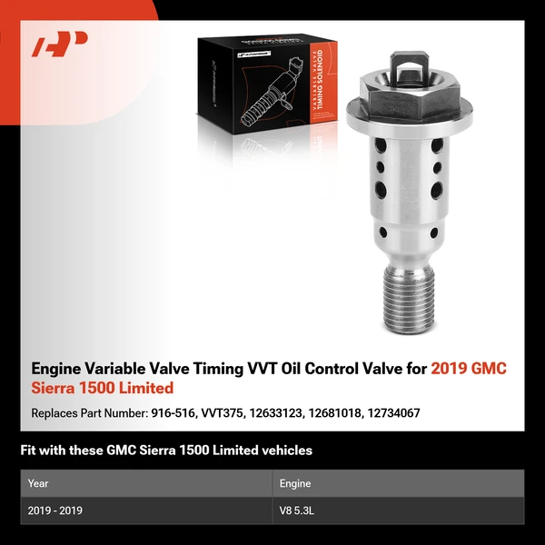 Engine Variable Valve Timing VVT Oil Control Valve for 2019 GMC Sierra 1500 Limited