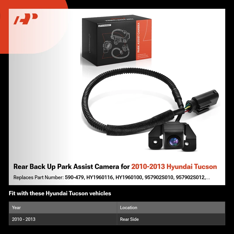 Rear Back Up Park Assist Camera for 2010-2013 Hyundai Tucson