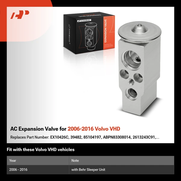 AC Expansion Valve for 2006-2016 Volvo VHD