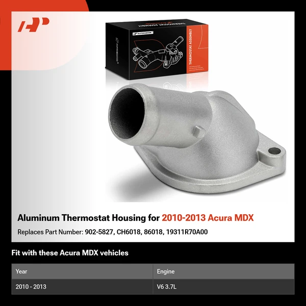 Aluminum Thermostat Housing for 2010-2013 Acura MDX
