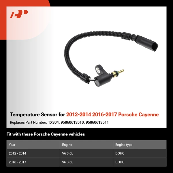 Temperature Sensor for 2012-2014 2016-2017 Porsche Cayenne