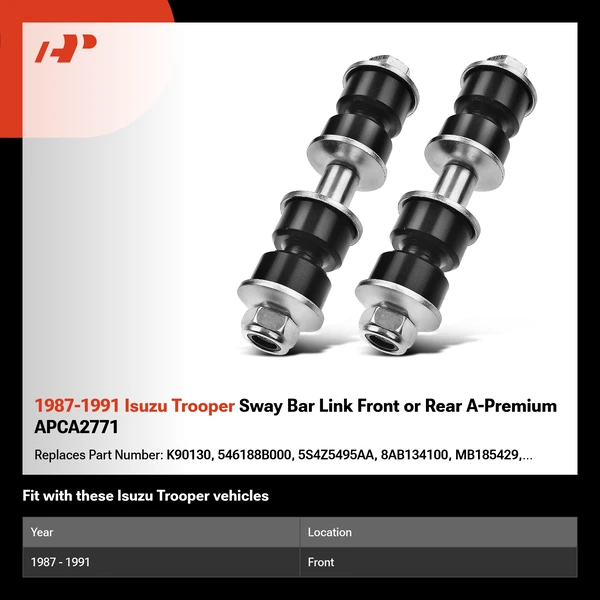 1987-1991 Isuzu Trooper Sway Bar Link Front or Rear A-Premium APCA2771