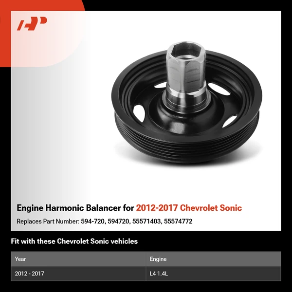 Engine Harmonic Balancer for 2012-2017 Chevrolet Sonic