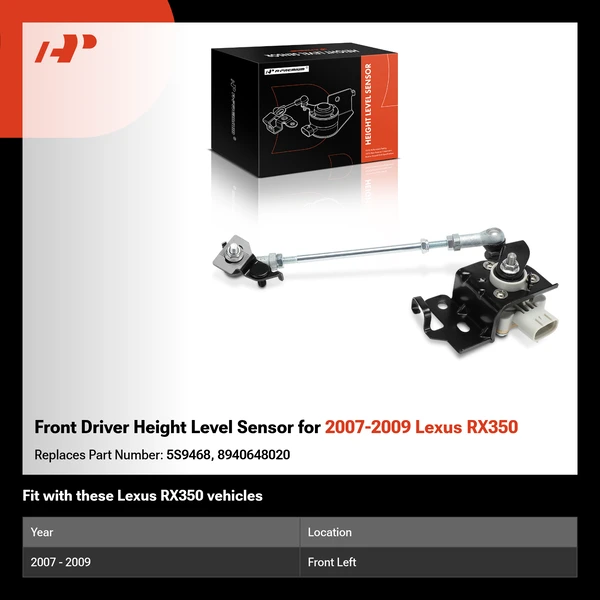 Front Driver Height Level Sensor for 2007-2009 Lexus RX350