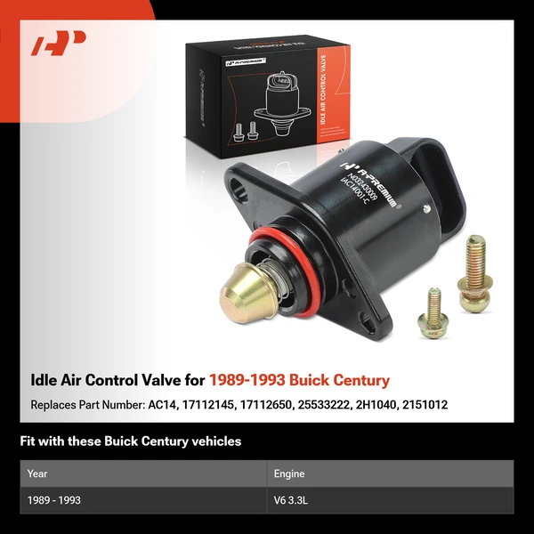Idle Air Control Valve for 1989-1993 Buick Century