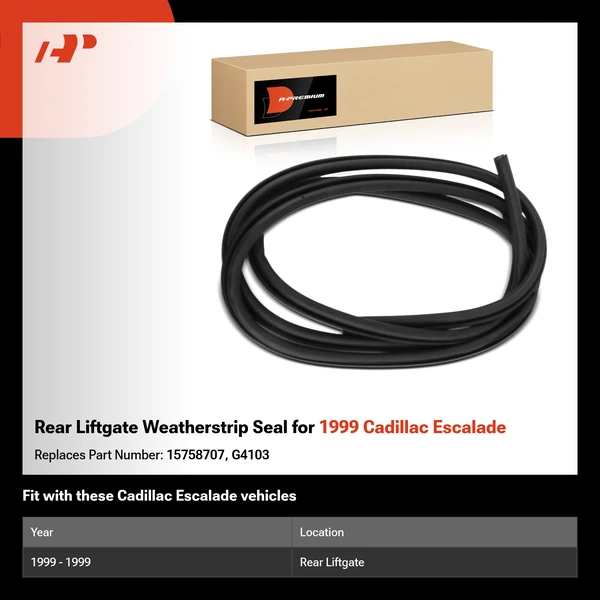 Rear Liftgate Weatherstrip Seal for 1999 Cadillac Escalade