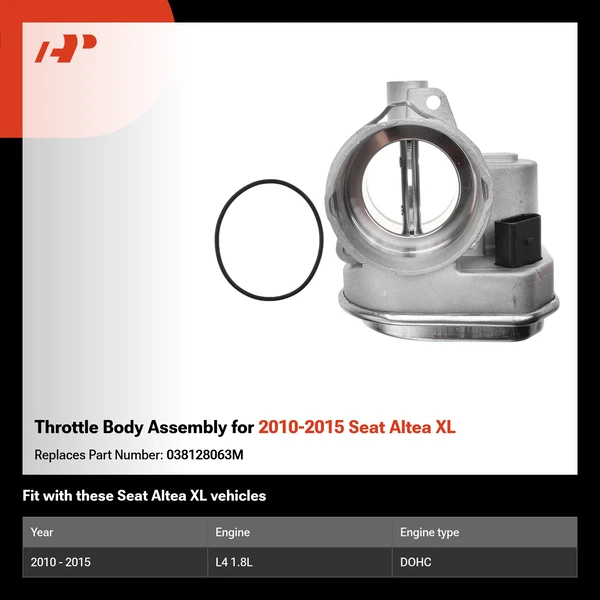 Throttle Body Assembly for 2010-2015 Seat Altea XL