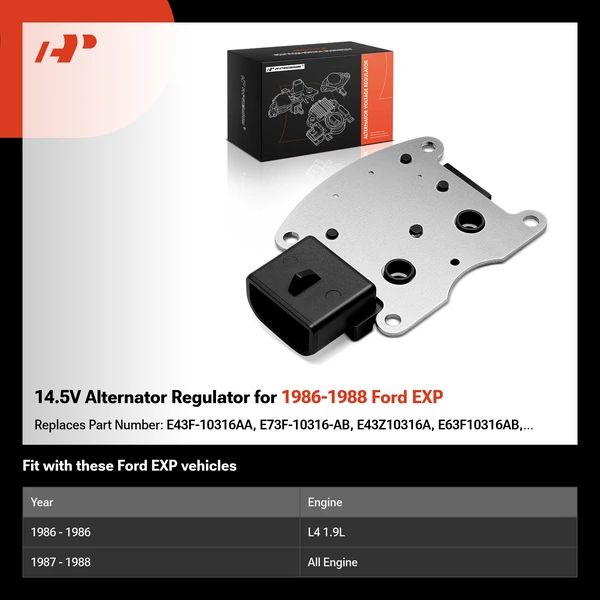 14.5V Alternator Regulator for 1986-1988 Ford EXP