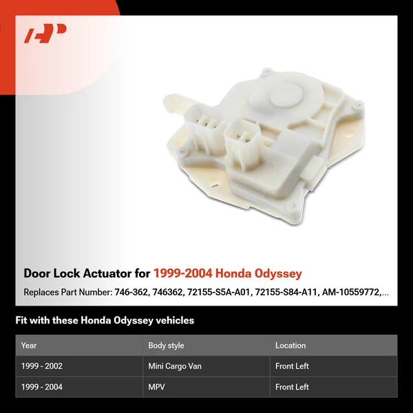 Door Lock Actuator for 1999-2004 Honda Odyssey