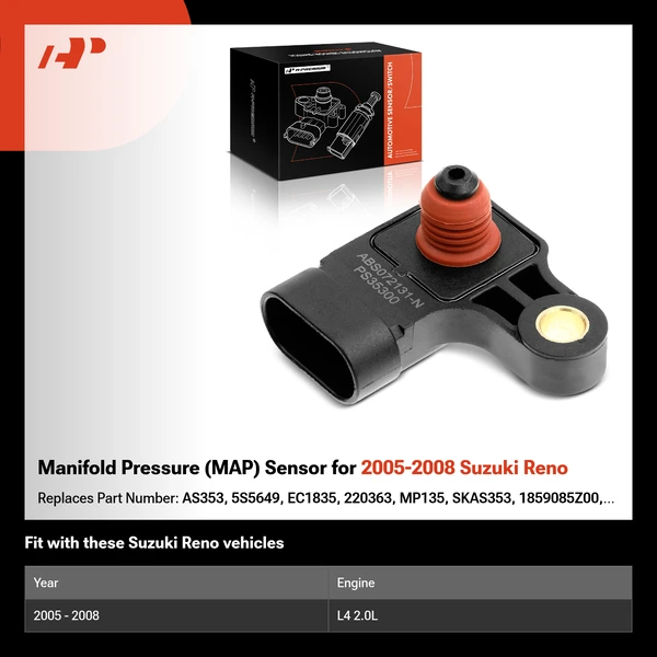 Manifold Pressure (MAP) Sensor for 2005-2008 Suzuki Reno
