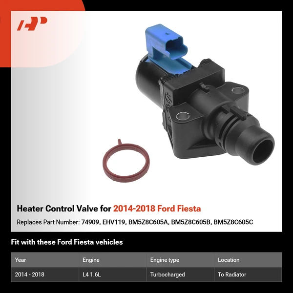 Heater Control Valve for 2014-2018 Ford Fiesta