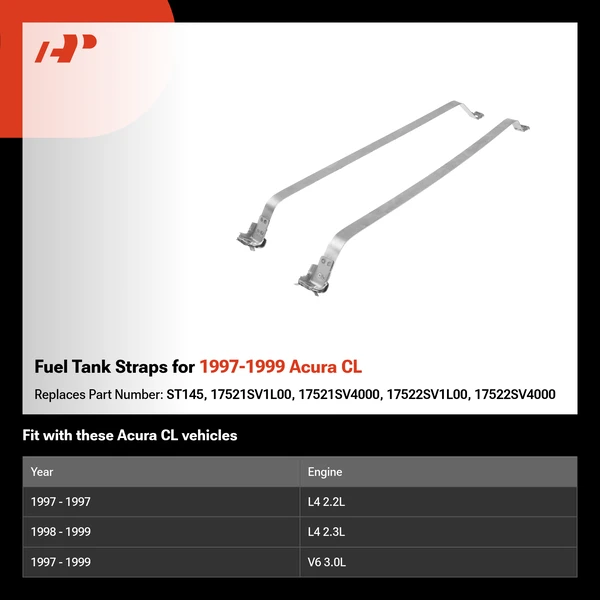 Fuel Tank Straps for 1997-1999 Acura CL