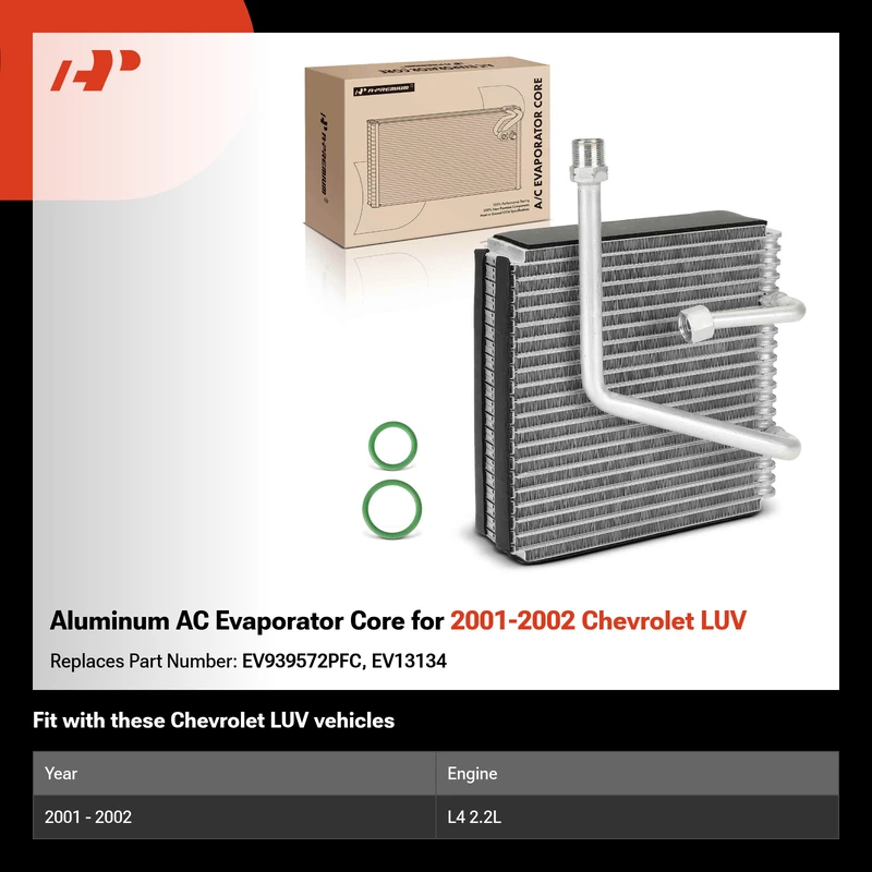 Aluminum AC Evaporator Core for 2001-2002 Chevrolet LUV