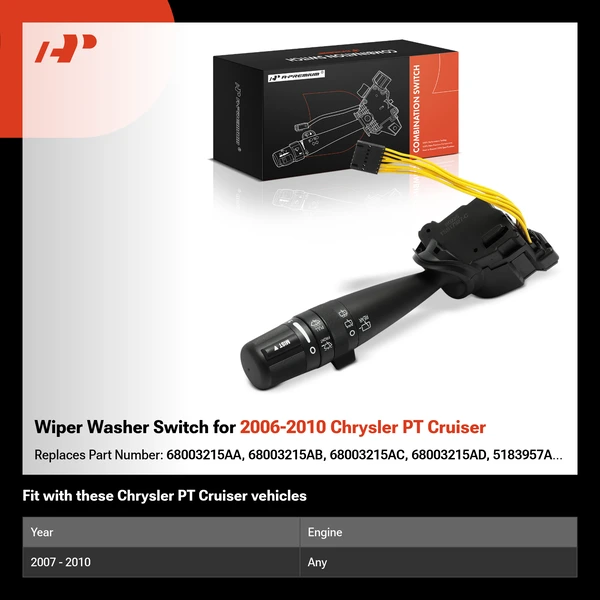 Wiper Washer Switch for 2006-2010 Chrysler PT Cruiser