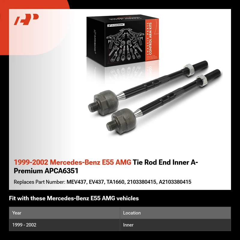1999-2002 Mercedes-Benz E55 AMG Tie Rod End Inner A-Premium APCA6351