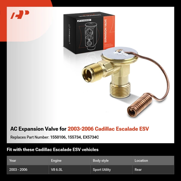 AC Expansion Valve for 2003-2006 Cadillac Escalade ESV