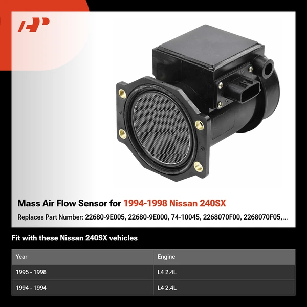 Mass Air Flow Sensor for 1994-1998 Nissan 240SX