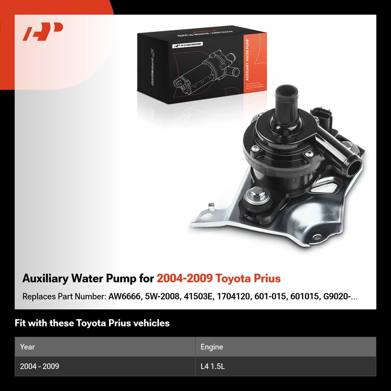 Auxiliary Water Pump for 2004-2009 Toyota Prius